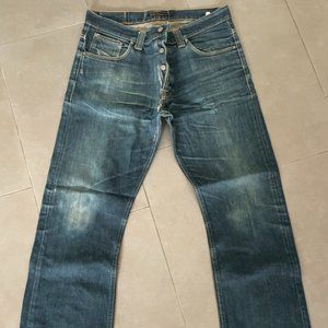 Nudie Jeans Button-fly Slim Straight Leg Jeans